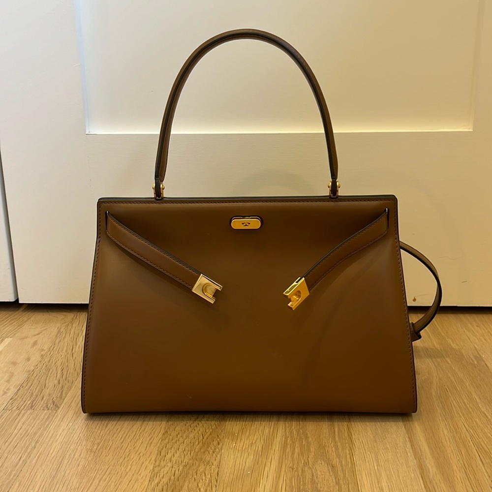 Tory Burch Brown Leather Bag Lee Radziwill Style
